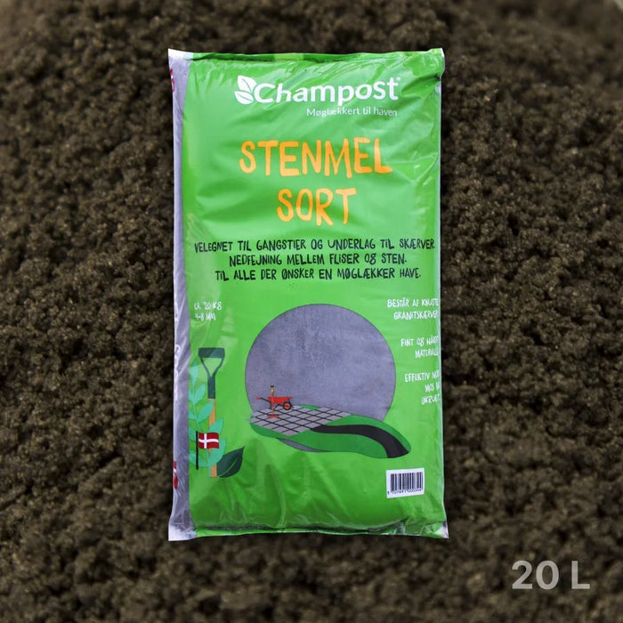 Champost Sort stenmel (0-2 mm) 20 kg