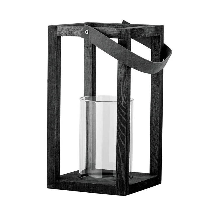 Lyra Lanterne m/Glas Sort Fyr