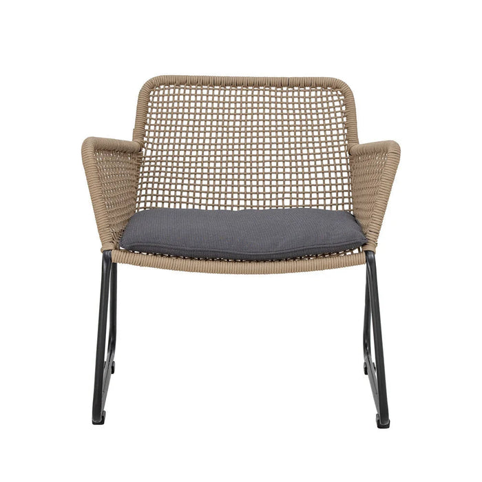 Mundo Loungestol Brun Metal