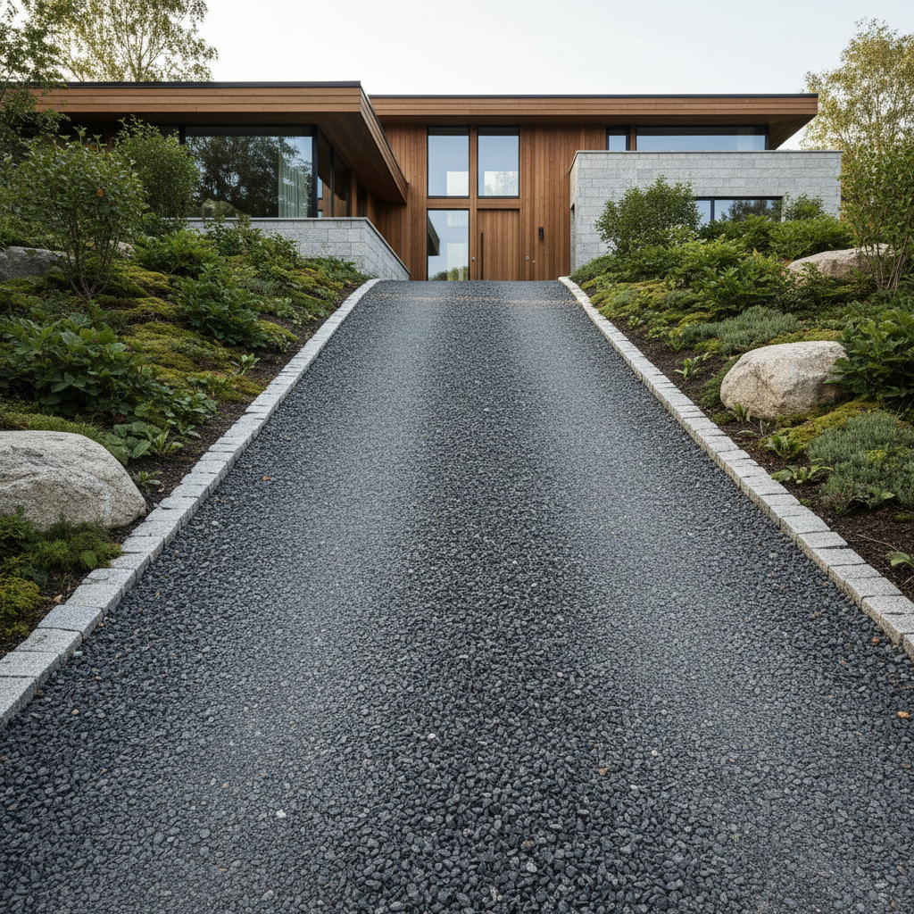 Indkørsel med hældning: Vælg det rette underlag til en stejl indkørsel