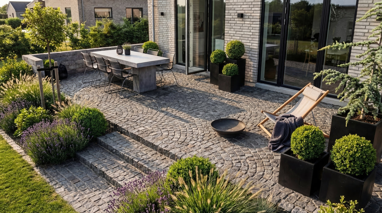 Chaussesten, Portugisisk i mørk grå