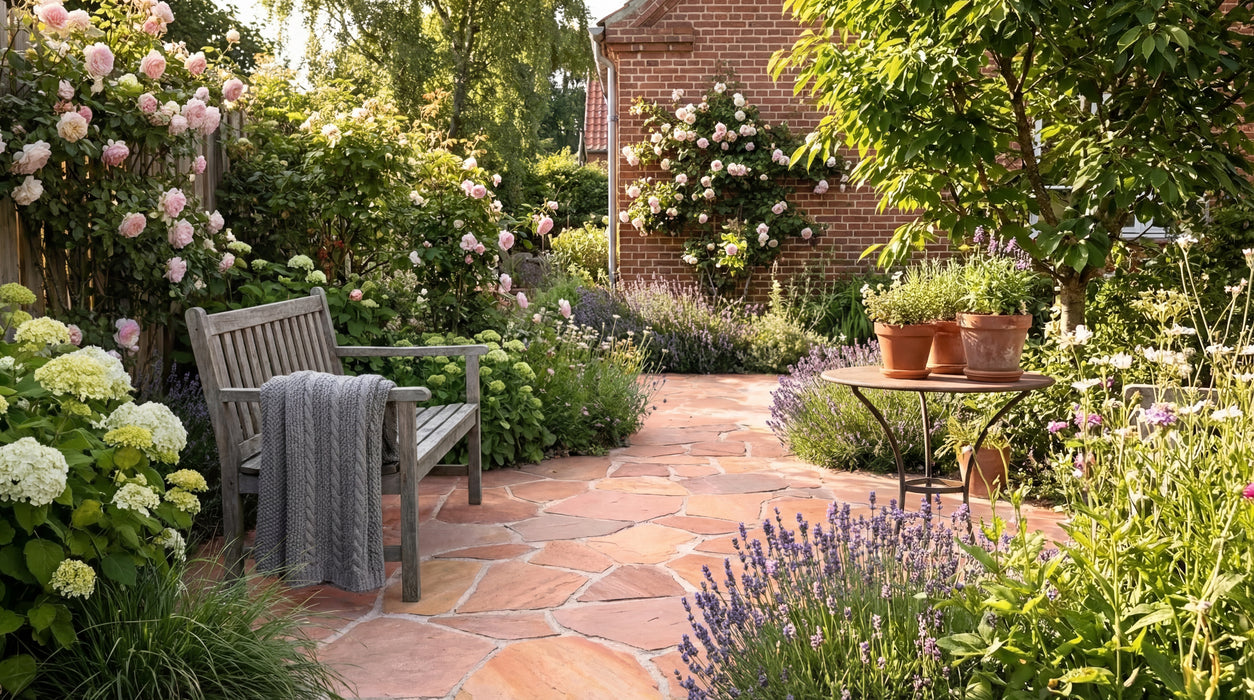 Skifer brudfliser, Rosa