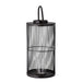 Effie Lanterne m/Glas Sort Bambus