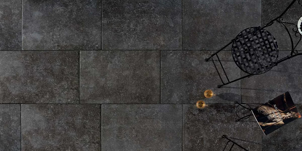 Keramisk flise Belgisk Bluestone - 60x90x2 cm