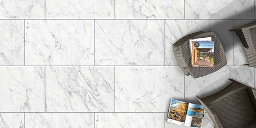 Keramisk flise Hvid marmor - 60x90x2 cm