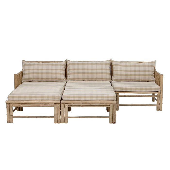 Korfu Modul Sofa Højre Hjørne Natur Bambus