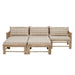 Korfu Modul Sofa Højre Hjørne Natur Bambus