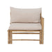 Korfu Modul Sofa Højre Hjørne Natur Bambus