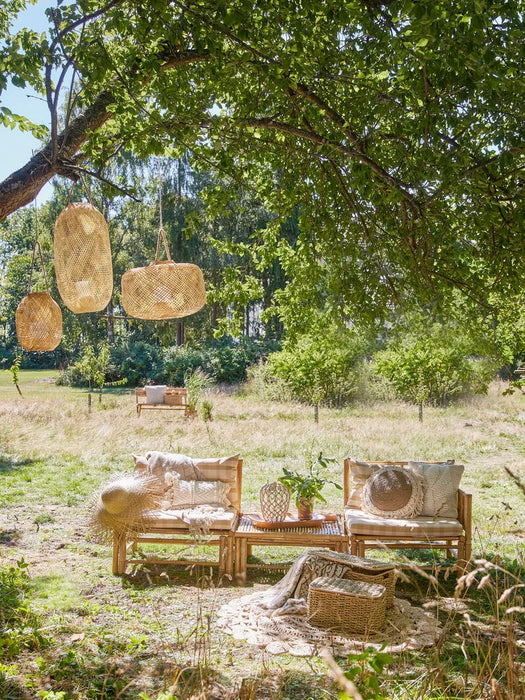 Korfu Modul Sofa Højre Hjørne Natur Bambus