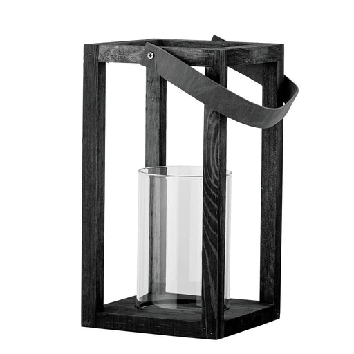 Lyra Lanterne m/Glas Sort Fyr