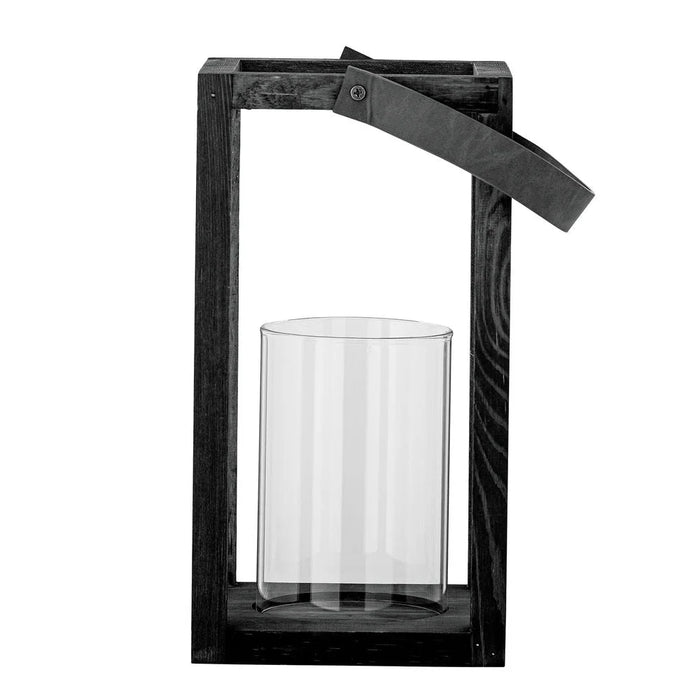Lyra Lanterne m/Glas Sort Fyr