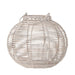 Malua Lanterne m/Glas Hvid Rattan