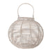 Malua Lanterne m/Glas Hvid Rattan