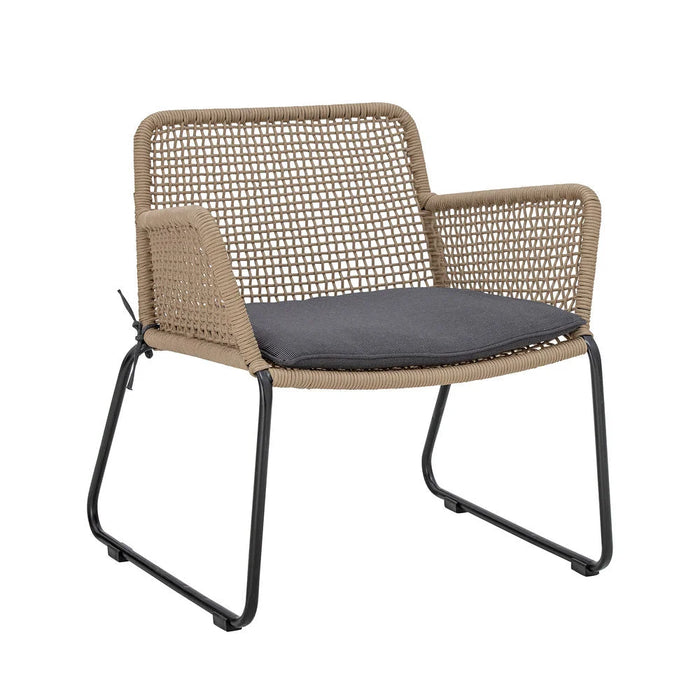 Mundo Loungestol Brun Metal