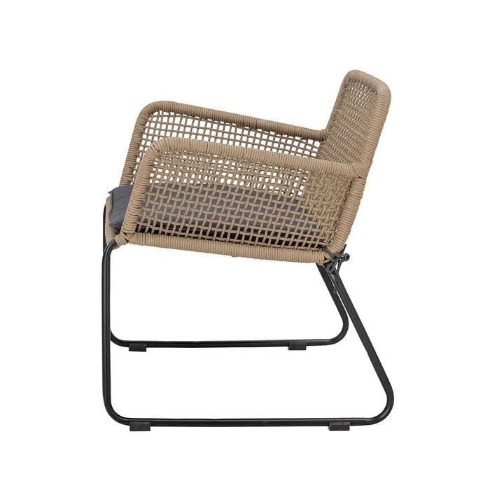 Mundo Loungestol Brun Metal