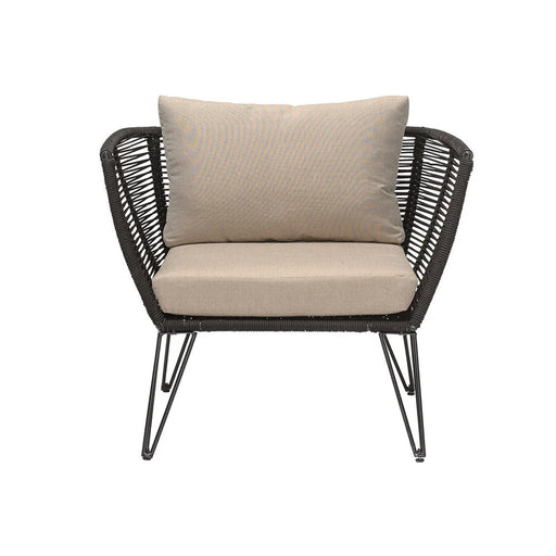 Mundo Loungestol Sort Metal