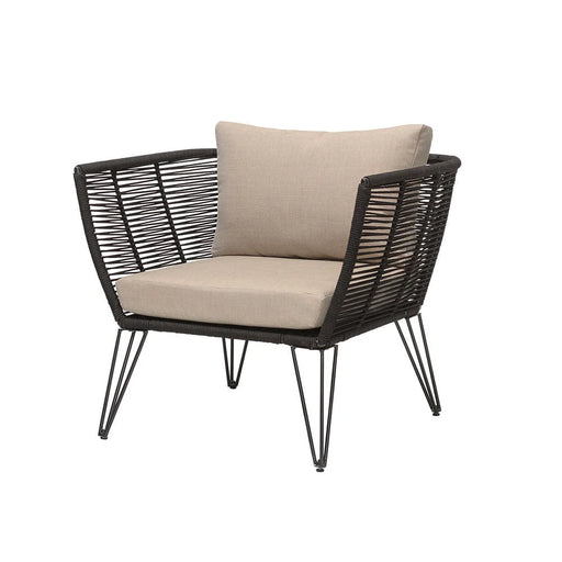 Mundo Loungestol Sort Metal