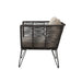 Mundo Loungestol Sort Metal