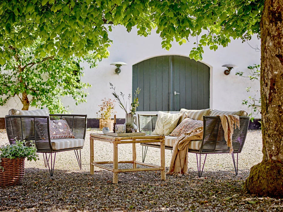 Mundo Loungestol Sort Metal