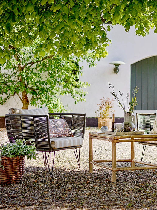 Mundo Loungestol Sort Metal