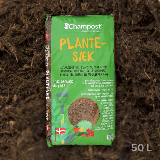 Champost Drivhusblanding i plantesæk 50 liter
